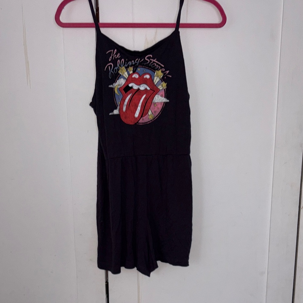 H&M Kids Black Rolling Stones Romper